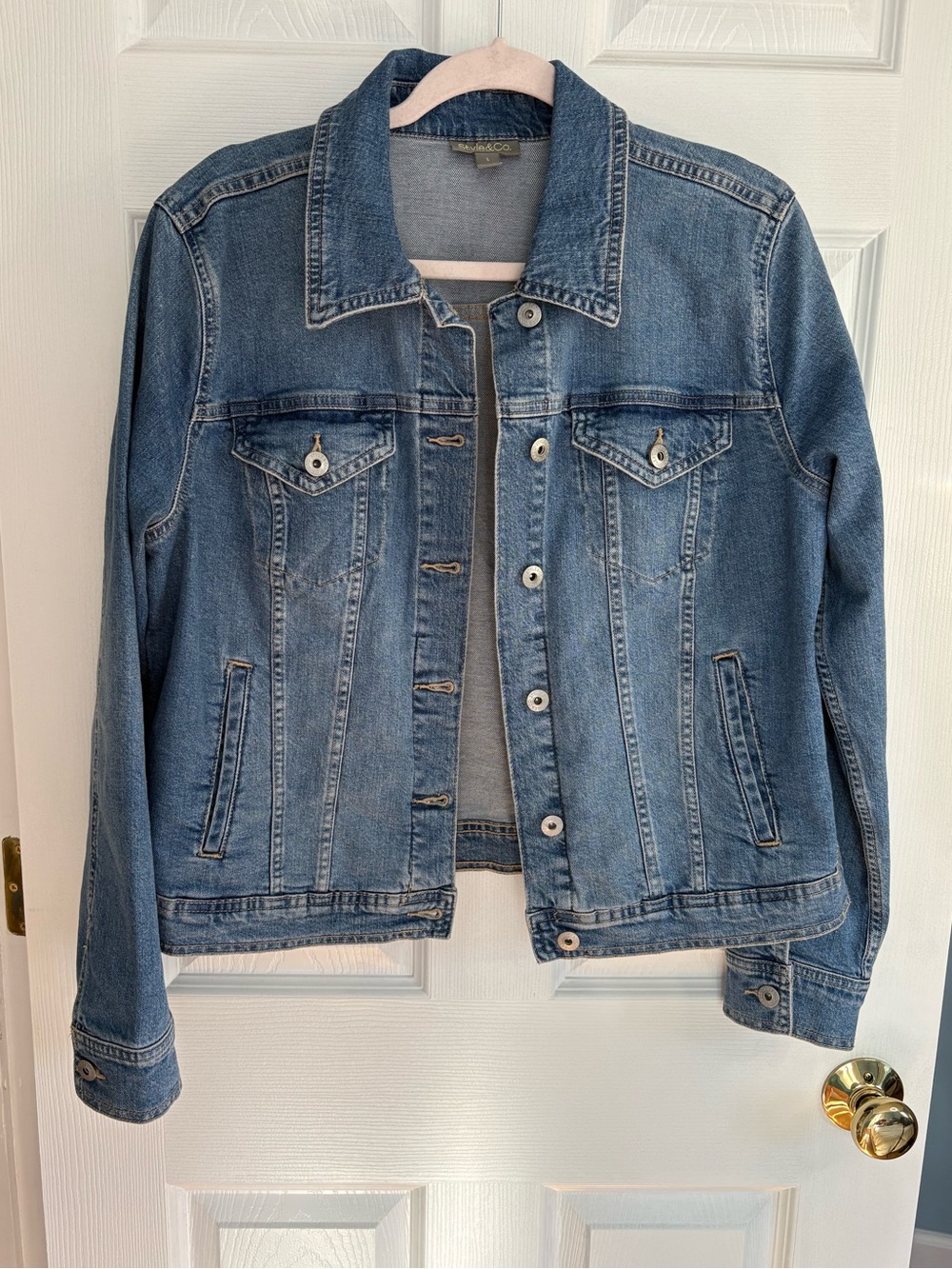 Style & Co. Medium Blue Denim Jacket - Women's Jean Jacket